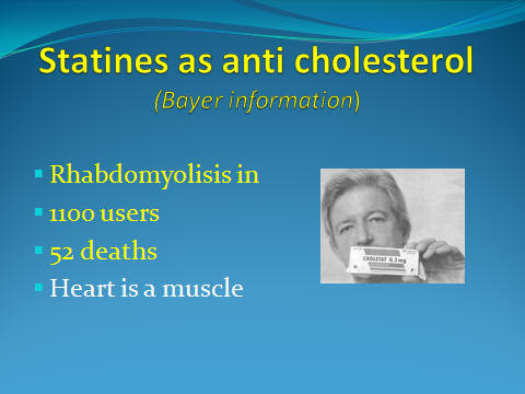 statines as anti cholesterol
